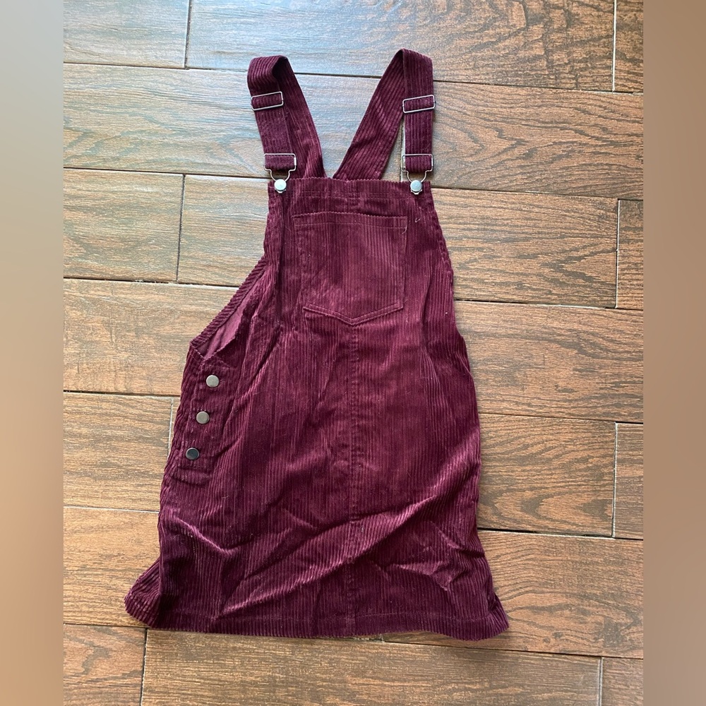 Forever 21 Maroon Corduroy Dress